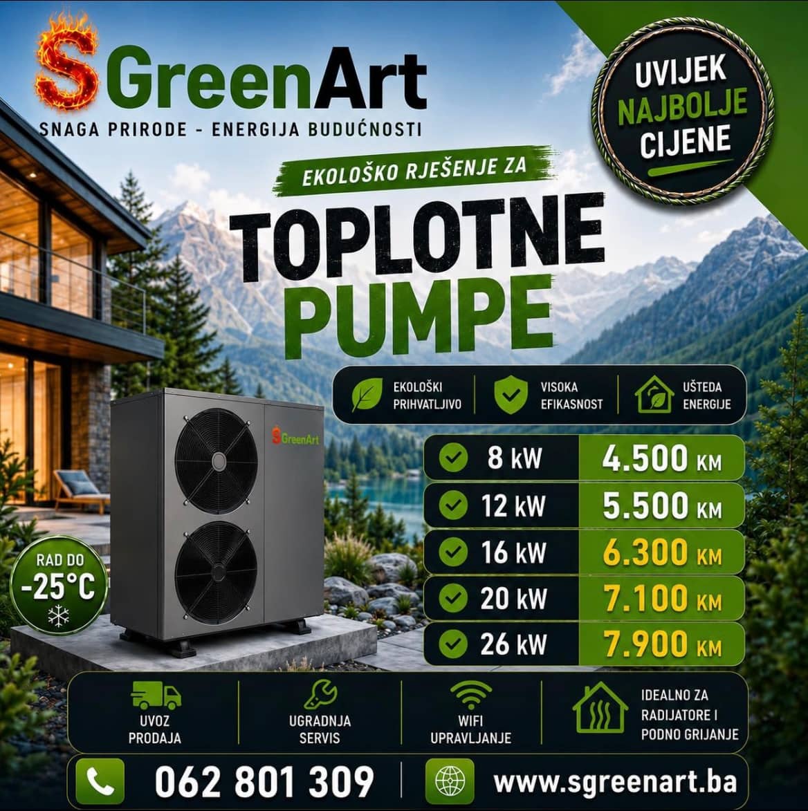 TOPLOTNE PUMPE SGREEN ART