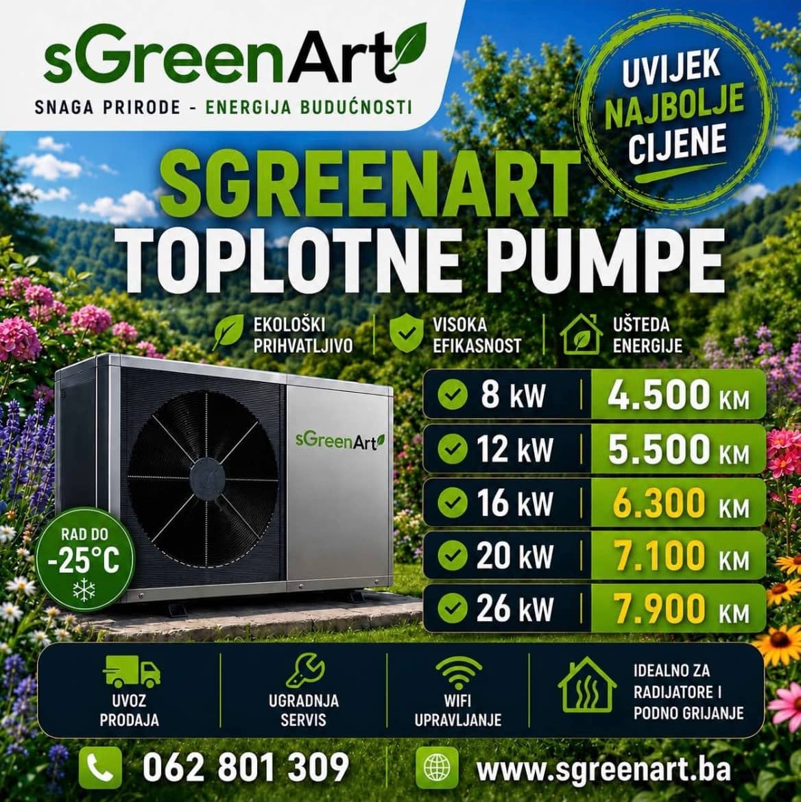 TOPLOTNE PUMPE SGREEN ART